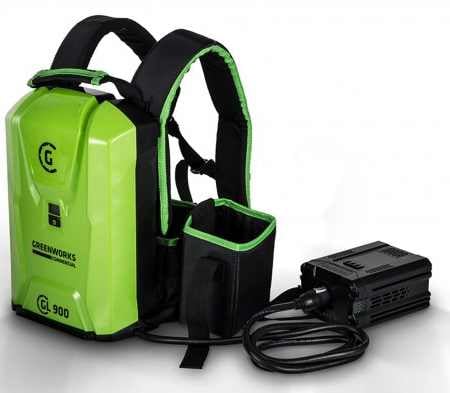 greenworks backpack battery model gl900