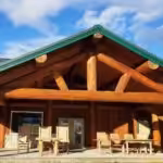 natural cedar ready seal stain on pine log home