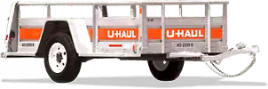 u-haul utility 5 foot by 8 foot trailer rental