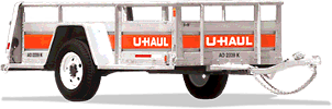 u-haul utility 5 foot by 8 foot trailer rental