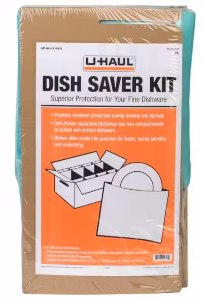 uhaul dish saver kit packing supplies to protect dishes