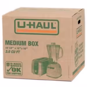 medium sized u-haul box