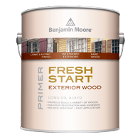 benjamin moore fresh start moorwhite exterior wood primer can