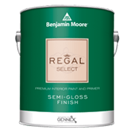 benjamin moore regal select semi-gloss finish interior paint can