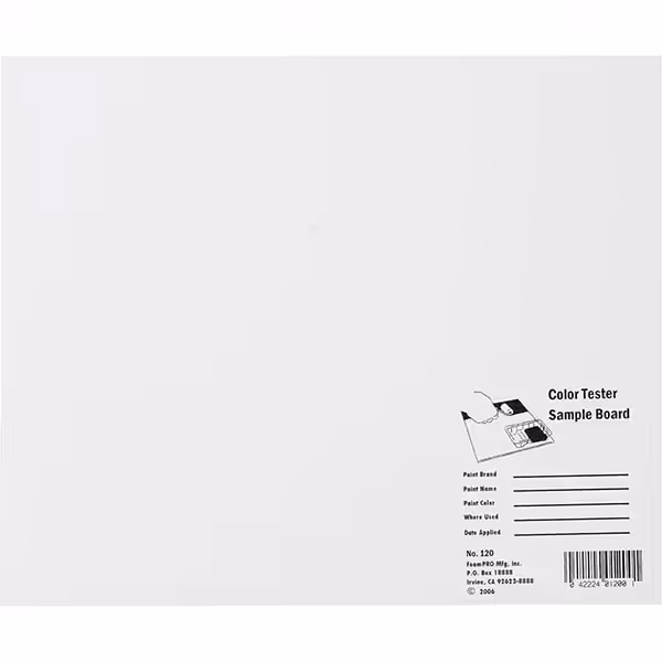 Foam Pro 10" X 12" Colour Tester Board