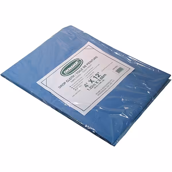 Dynamic 4' X 12' Fabric Coated Drop Cloth