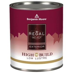benjamin moore regal low-lustre sheen exterior paint can