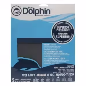 Dolphin Wet/Dry Silicone Sand Paper 320 grit 5 pk