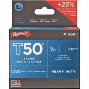 arrow t50 staples