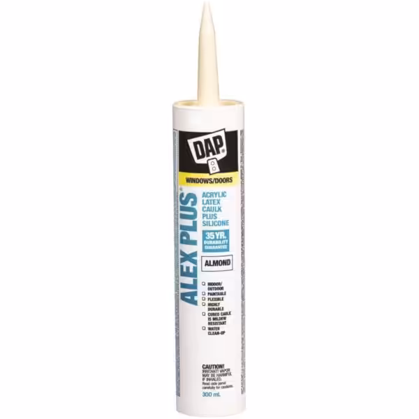 dap alex plus acrylic almond colour caulking