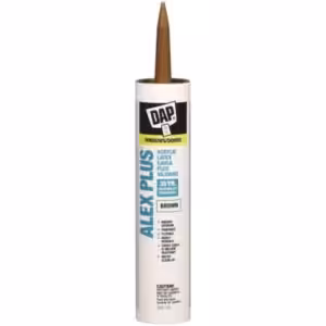 dap alex plus acrylic brown caulking