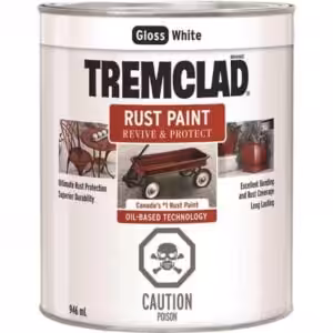 Tremclad Paint Quart Gloss White