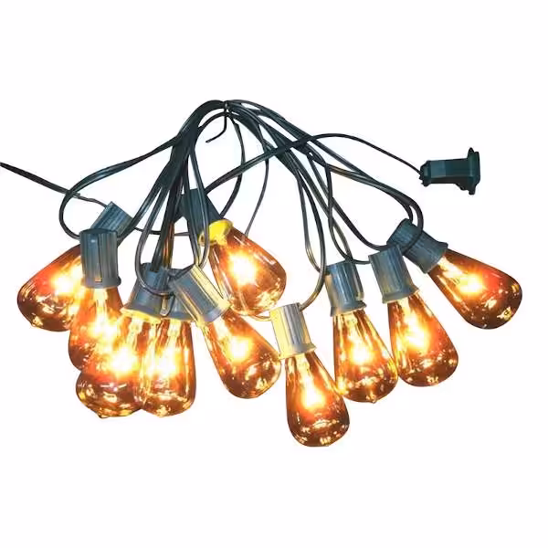 vintage style clear christmas lights
