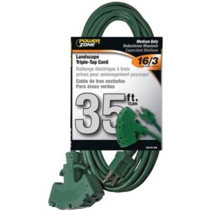 35 foot extension cord outdoor green