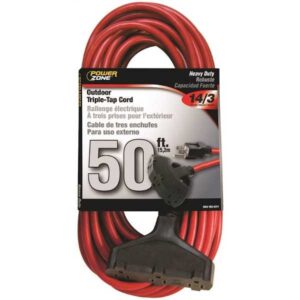 50 foot red outdoor electric extension cord