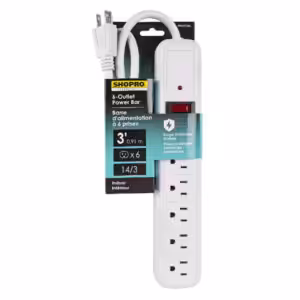 shopro brand 6 outlet power bar
