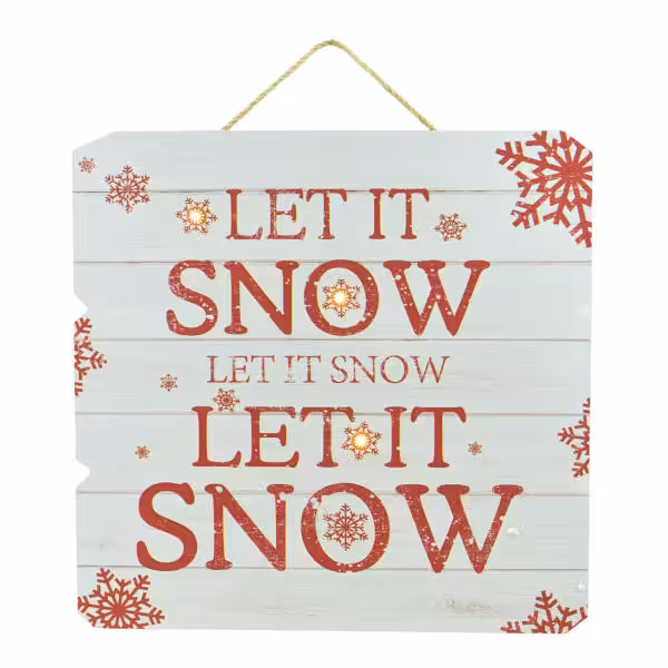 christmas decor let it snow 3 led