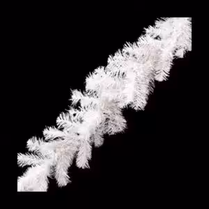 christmas garland white clear winter frost
