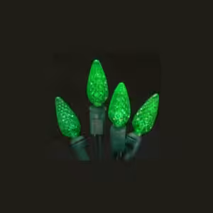 outdoor led christmas lights pure green