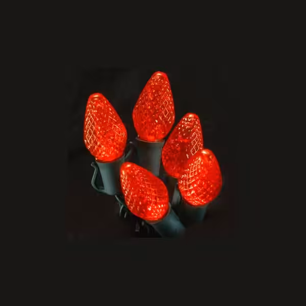 outdoor led christmas lights red