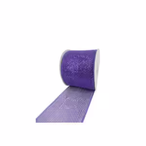 christmas mesh ribbon purple sparkle