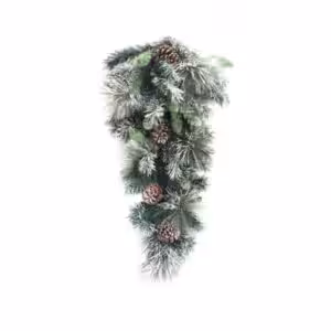 christmas teardrop grouse piine with pine cones