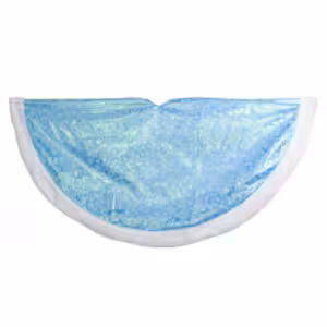 christmas tree skirt frozen blue organza