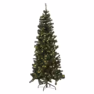 christmas tree slim pvc pine prelit led
