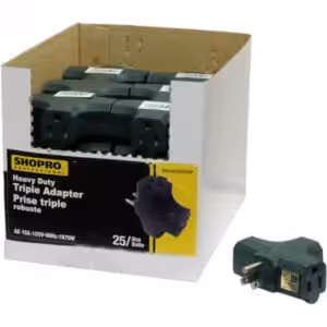 christmas triple tap adapter