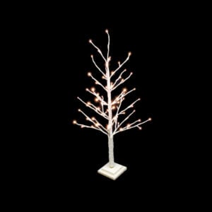 christmas white twig tree with 78 led lights