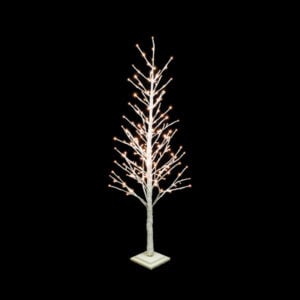christmas white twig tree with 186 lights