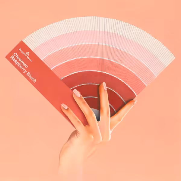 raspberry blush colour samples