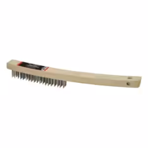 wire brush with wood handle