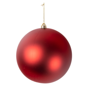 christmas ball 250 mm matt red colour
