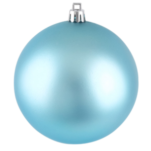 christmas ball matt light blue colour