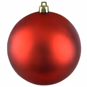 christmas ball matt red colour