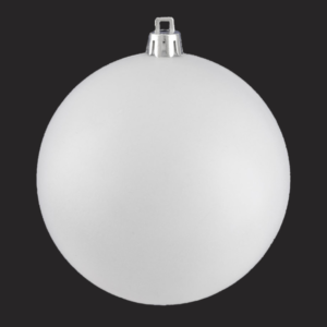 christmas ball matt white colour