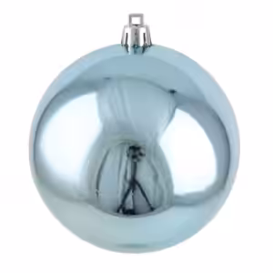 christmas ball shiny light blue colour