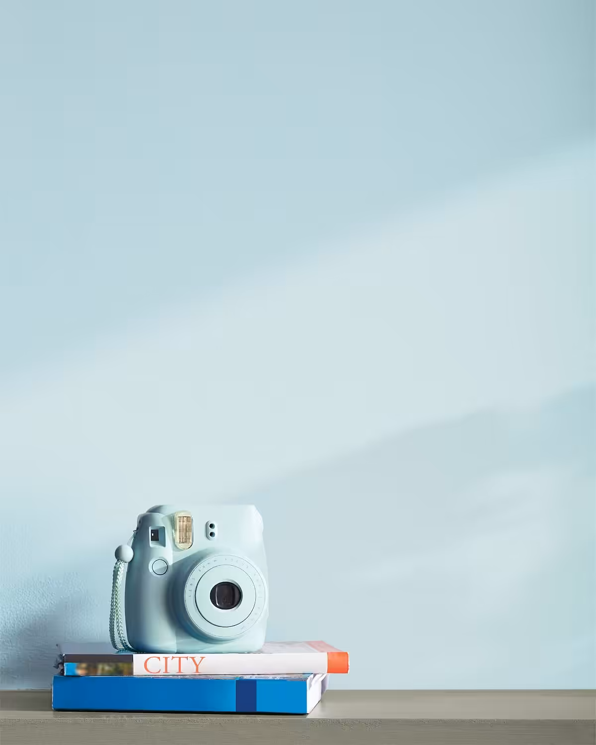 a wall painted with benjamin moore's polar sky colour