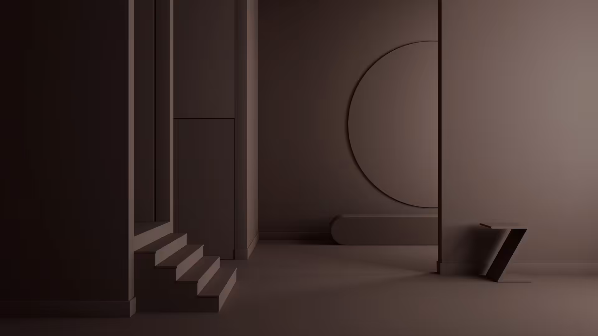 living space painted in benjamin moore colour 'chocolate sundae' and as seen in ambient light