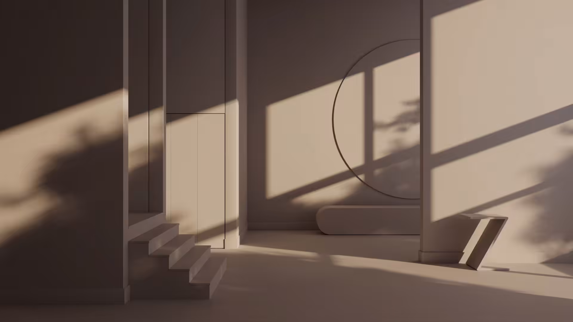 living space painted with benjamin moore colour 'mauve desert' and as seen in afternoon light